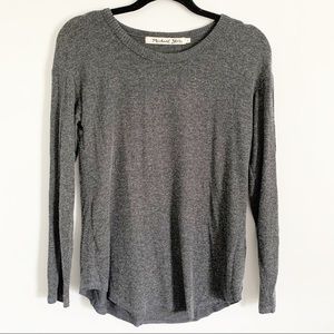 Michael Stars Anthropologie Gray Fleece Sweater